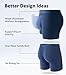 DAVID ARCHY Mens Underwear Boxer Briefs Breathable Soft Moisture-Wicking with Fly Underwear Long Leg 8