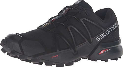 Salomon Speedcross 4 Damen Trailrunning-Schuhe, Aggressiver Grip, Präziser Fußhalt, Leichtgewichtiger Schutz, Black, 36
