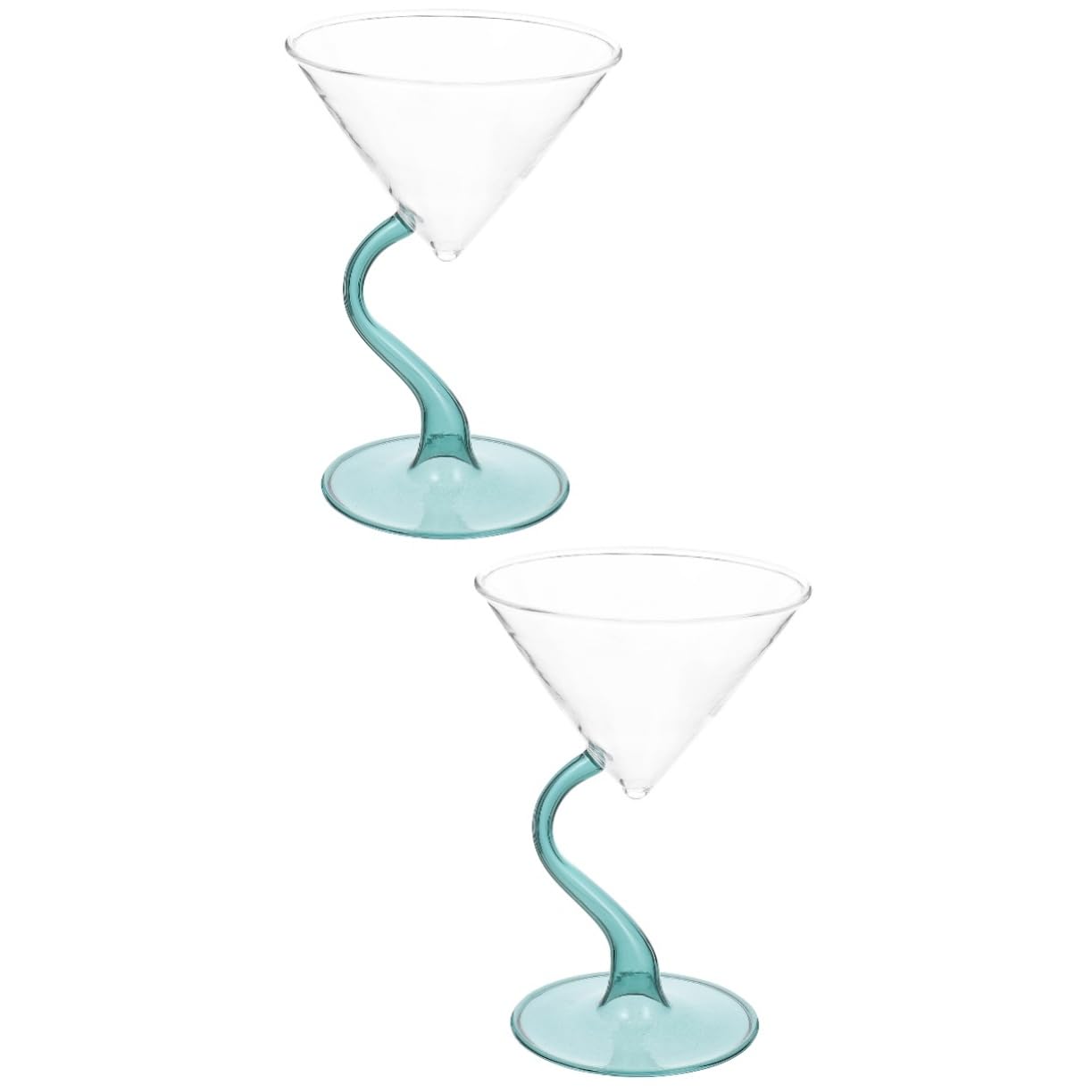 ABOOFAN 2 Pz coppa gelato in vetro tazze di semifreddo bicchieri da martini portafrutta tazza piede calici gelato coppa da cocktail tè al latte bicchiere bevande ciotola da dessert