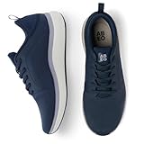 ABEO Women's MXV Cruise Sneaker, Navy Knit, Orthotic Arch Support, Metatarsal Pads, Size 8 Medium