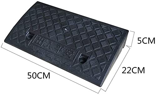 Rampa para bordillo de entrada, rampa para silla de ruedas y carritos, 5 cm de altura, resistente a la lluvia, forma triangular, portátil, para cochecitos, carretillas y motocicletas miniatura 2