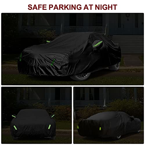 Image of Car Cover for Ford Mustang 2005-2023 6 Layers All Weather 210T Windproof Waterproof All Weather Protection Outdoor Covers Compatible with Ford Mustang