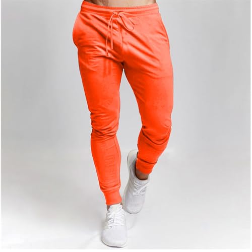 Sweatpants for Men Lounge Pants Lightweight Plain Tapered Trousers with Pockets Elastic Waist Joggers Workout Running2