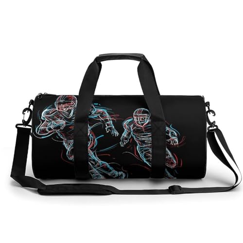 Sac week-end cylindrique de 45cm avec ouverture zippée large