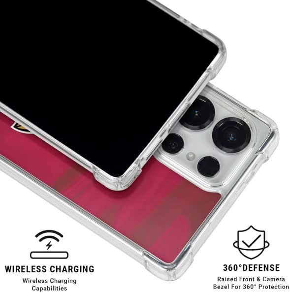 Skinit Clear Phone Case Compatible with Galaxy S25 Ultra - Officially Licensed NFL Arizona Cardinals Design
