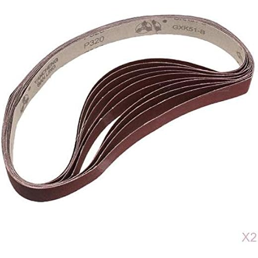 Aluminum Oxide Abrasive Belt 320 Grit 20 Pack
