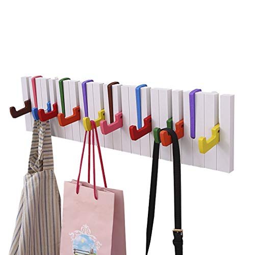 Wandgarderobe Für Klavier, 16 Haken, Moderne Dekorative Bunte Wandregal...