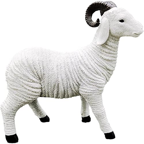 Resin Sheep Figurines Animals Ornament Goat Statue Gardens Outdoor Statue For Flower Pot Decor Craft Decor #TOP2