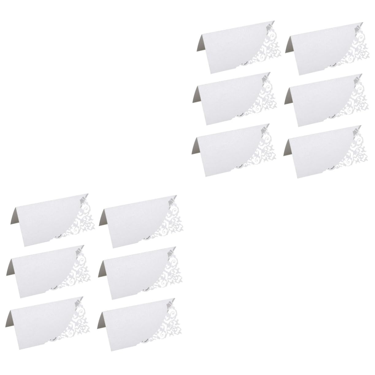 NUOBESTY 200stücke Hochzeitsplatzkarten Mit -ausschnitt Elegante Tischkarten Für Feierlichkeiten Namenskarten Für Hochzeiten Geburtstagsfeiern Und Veranstaltungen