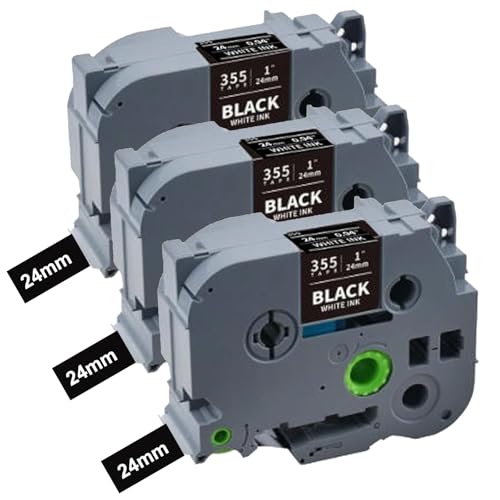 TZe-355 24mm ubNxe[v Brother TZe355 TZe 355 1C` zCgIubN TZe 0.94 Brother P Touch 24mme[v PTD600 PTP710BT PTP700 PT2730p 3