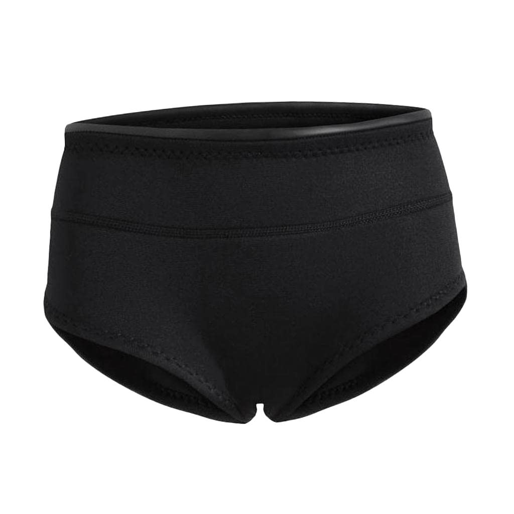 pistro Damen-Neoprenanzug, 1,5 mm, Neopren, Tauchen, Schnorchel, Unterwäsche, kurze Hose, flach, Schwarz, Größe L