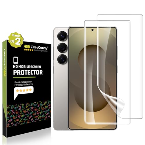 Image of Casecandy - (2 Pack Screen Protector Guard for Samsung S26 Ultra (6.8-inch Screen Size) | Transparent Screen Guard For Galaxy S26 Ultra - Fingerprint Support /S PEN Compatible /HD