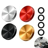 Lot de 4 déclencheurs Souples, Livré avec 4 Anneaux en Caoutchouc Souple, déclencheurs universels à Surface concave, compatibles avec Leica, Fuji X100, Hasselblad et Canon (Rouge, Noir, Or, ARG