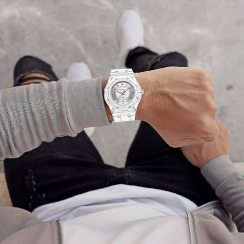 Image of Daniel Hechter Paris Montparnasse Collection Analog Watch for Men with Roman Indices, Octagone Dial and Silicon Strap-DHM1006