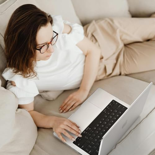 Image of Meyaar Compatible with MacBook Neo Case 13 Inch A3404 with A18 Pro Chip 2026, Transparent Hard Shell Plastic Snap-On Protective Cover (Frosted White, for MacBook Neo 13 inch (A3404))