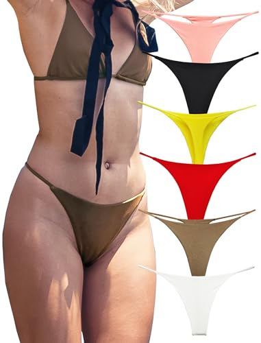 G-string ficelle femme coton sans couture pour éviter les marques de culotte