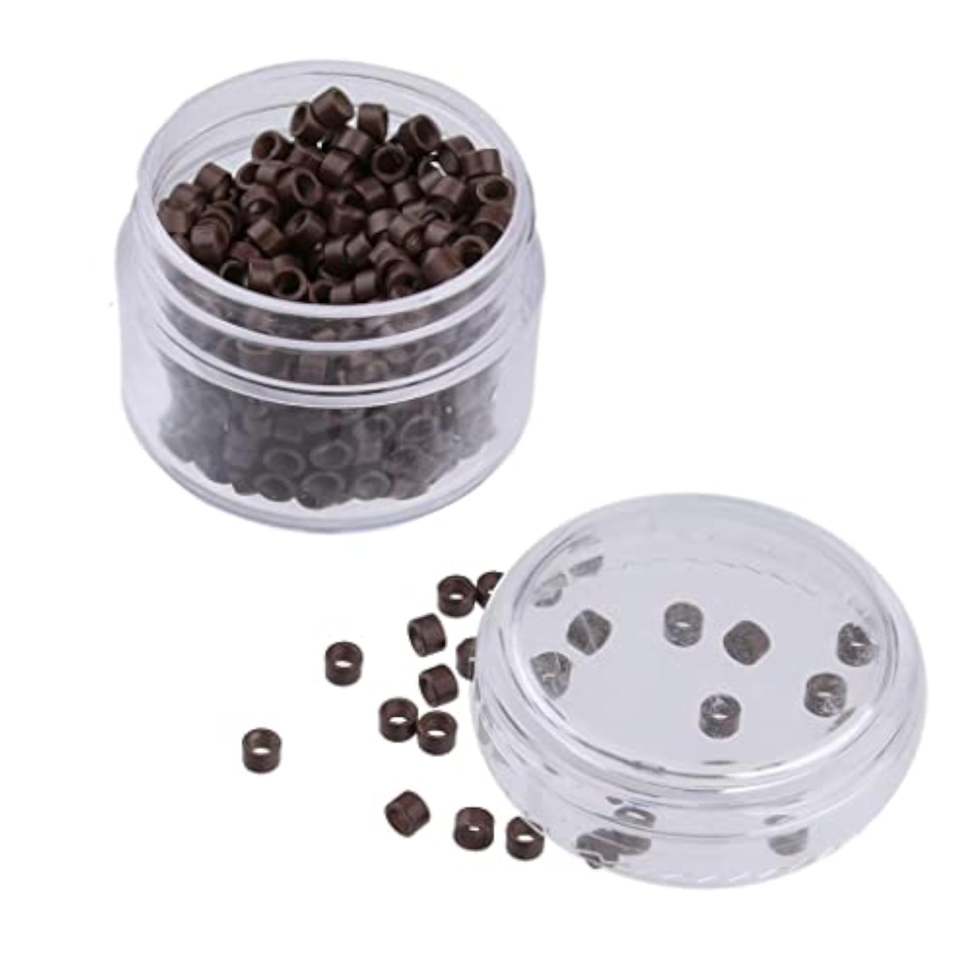 3mm Silicone Lined Micro Rings Beads for I Tip Extensions
