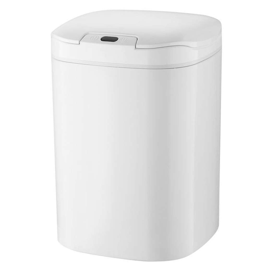 Smart Trash Can Automatic Induction Dustbin Intelligent Electric Battery Waste Bin Kitchen Bathroom Dustbin Household Garbage(Black)