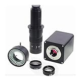 Einfache Steuerung per Maus 1080P 60FPS IMX385 V2 WDR Industrie C-Mount Kamera Mikroskop 180X 0,75X,5X Aux Objektiv 96 LED Ring Licht Klar und glatt
