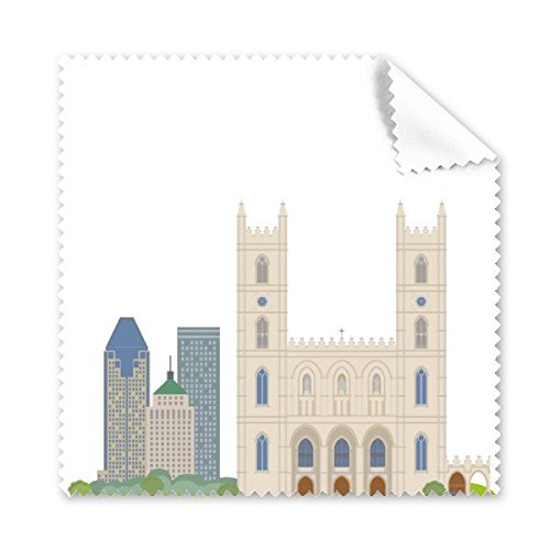 Chiffon de nettoyage lunettes motif Canada sketch église souvenir utile lot de 5