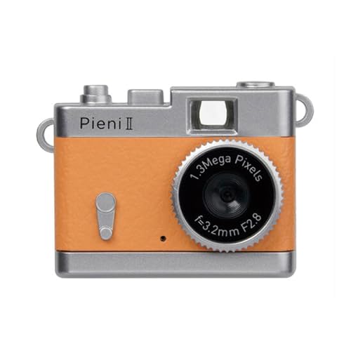 Kenko Mini Appareil Photo numérique DSC-PIENI II Orange, Prise de Vue vidéo et Fixe, Compatible avec Carte microSD, Sangle de Cou Incluse, 440803