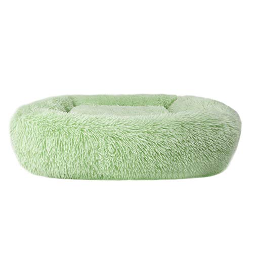 Lucky Monet Puppy Kitten Bed 16.9" X 13.8", Fluffy Calming Small Dog Cat Bed Washable Dog Beds With Sides Soft Dog Crate Bed For Sleeping (Xs, Green) #TOP7
