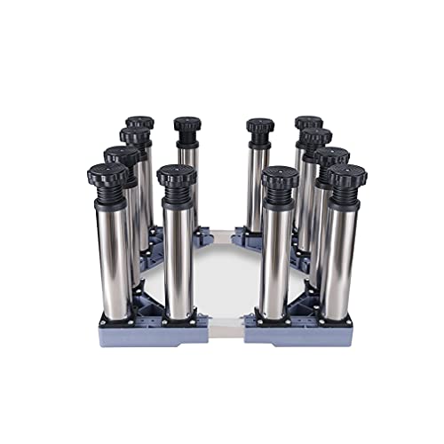 Base para lavadora, frigorífico y congelador, carga máxima de 300 kg, ajustable, longitud/ancho de la base para lavadora y secadora: 47-67 cm, base para aire acondicionado, máquina de hielo, cont