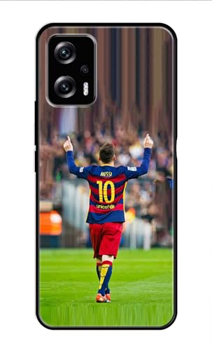PRINTFIDAA® Metal TPU Printed Back Cover for Mi Redmi Note 11T Pro (Famous Football Player -L3) 360 Degree Protection | Camera Protection -25092024(AF) Deal
