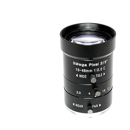 Mikroskop HD 16-48mm obiektyw CS 2/3 "IR CS mocowanie zmiennoogniskowe ręczne przysłony obiektyw CCTV do kamer CCTV obiektyw kamery przemysłowej