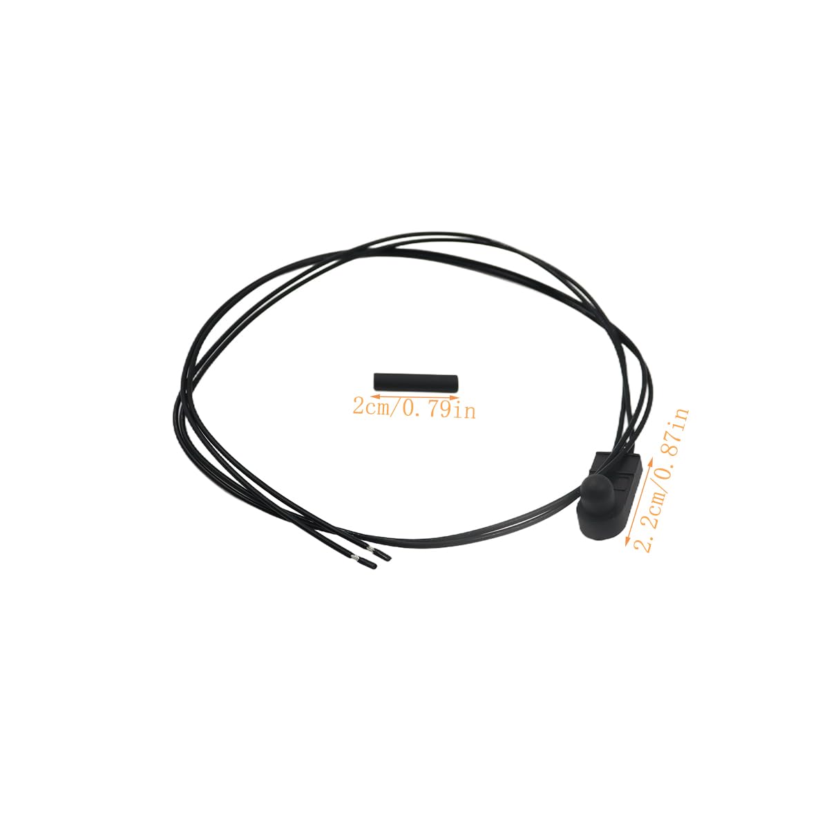 Sensore di temperatura esterna sotto lo specchietto retrovisore compatibile con Fiat 500 500X 500L Punto 05-18 71753245 735655747 735603615