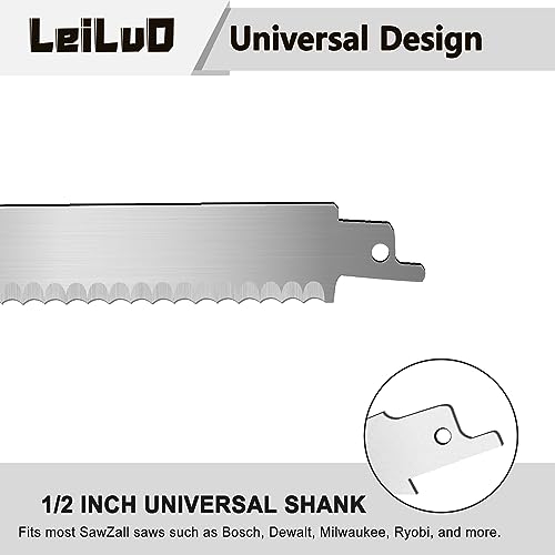 LEILUO 9-Inch Soft Material Reciprocating Saw Blades 2 Piece Sawzall Blades for Cutting Sponge Foam Insulation Material with Storage Case thumbnail 2