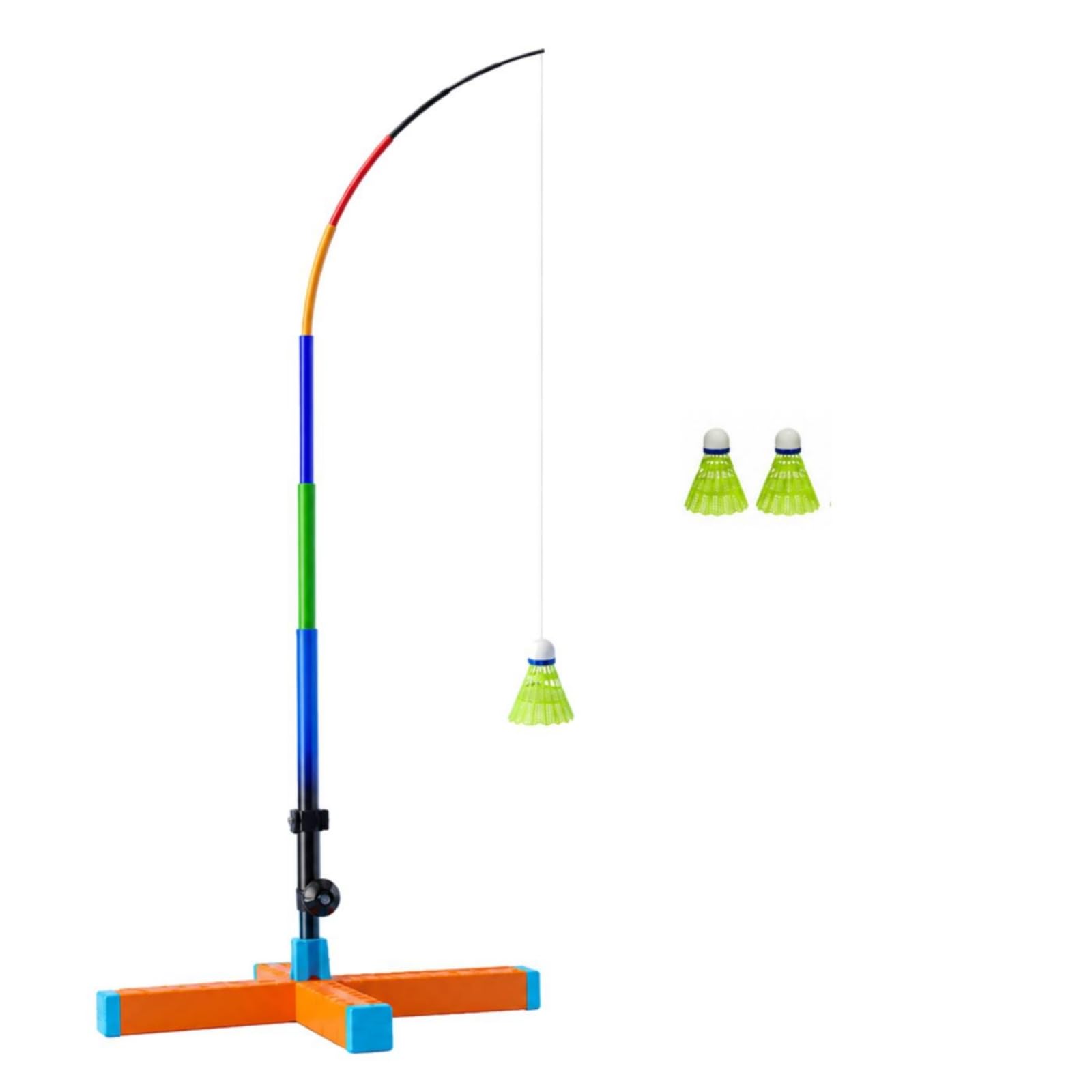 Dispositivo Entrenamiento Bádminton con volución Automático Portátil Entrenador Bádminton Plegable con Base Agua para Jardín