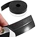 Silicone Seal Strip,8M/26ft Door Strip Bottom for Doors Silicone Sealing Sticker Adhesive for Doors and Windows Gaps of Anti-Collision Silicone (35MM, Black)
