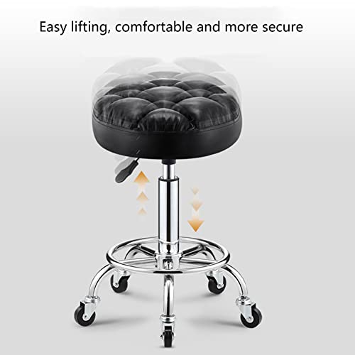 Tabouret à roulettes compact pour petits espaces et salons