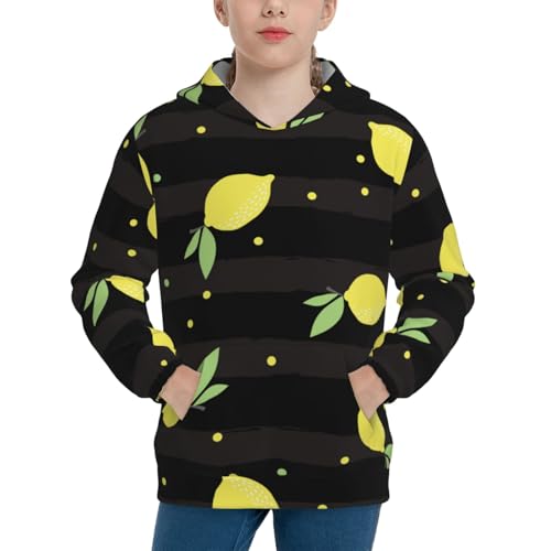 Lemon Kids Pullover Hoodies Boys Sweatshirts Girls Athletic Clothes with Pocket
