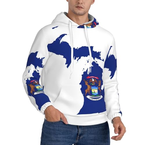 Pull à capuche athlétique Michigan ample pour homme cherchant confort et chaleur