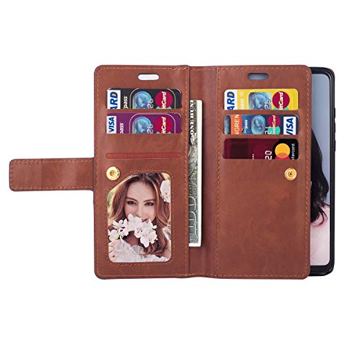 Felfy [9 slot per schede Custodia in Pelle