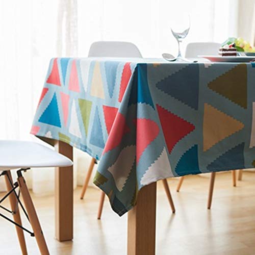 Nappe triangles 145x200cm coton couverture moderne multicolore picnic - 3