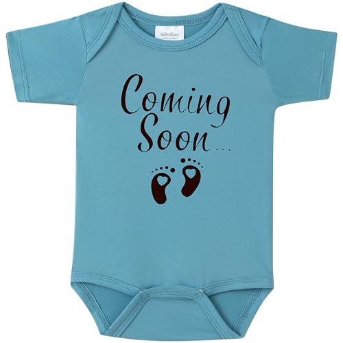 Image of Pregnancy Announcement Infant Bodysuit Coming Soon,0-3 months Baby Coming Soon Reveal Ideas