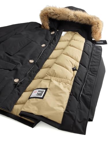 Woolrich Para Hombre. CFWOOU0482MHUT0001 Parka Artic Ramar Negro (Xl), Casual, PoliéSter - 6