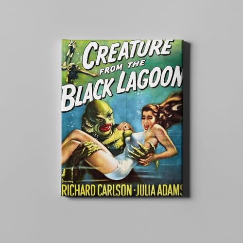 Poster Créature du lagon noir grand format imprimé sur une toile de galerie haut de gamme
