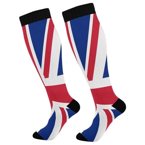 Image of Compression Socks for Men Women Colorful Knee High Socks Support for Athletic Sport Running Hiking Fitness