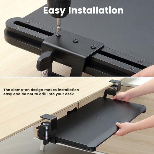 Dqcgly 01 Keyboard Tray Under Desk thumb #5