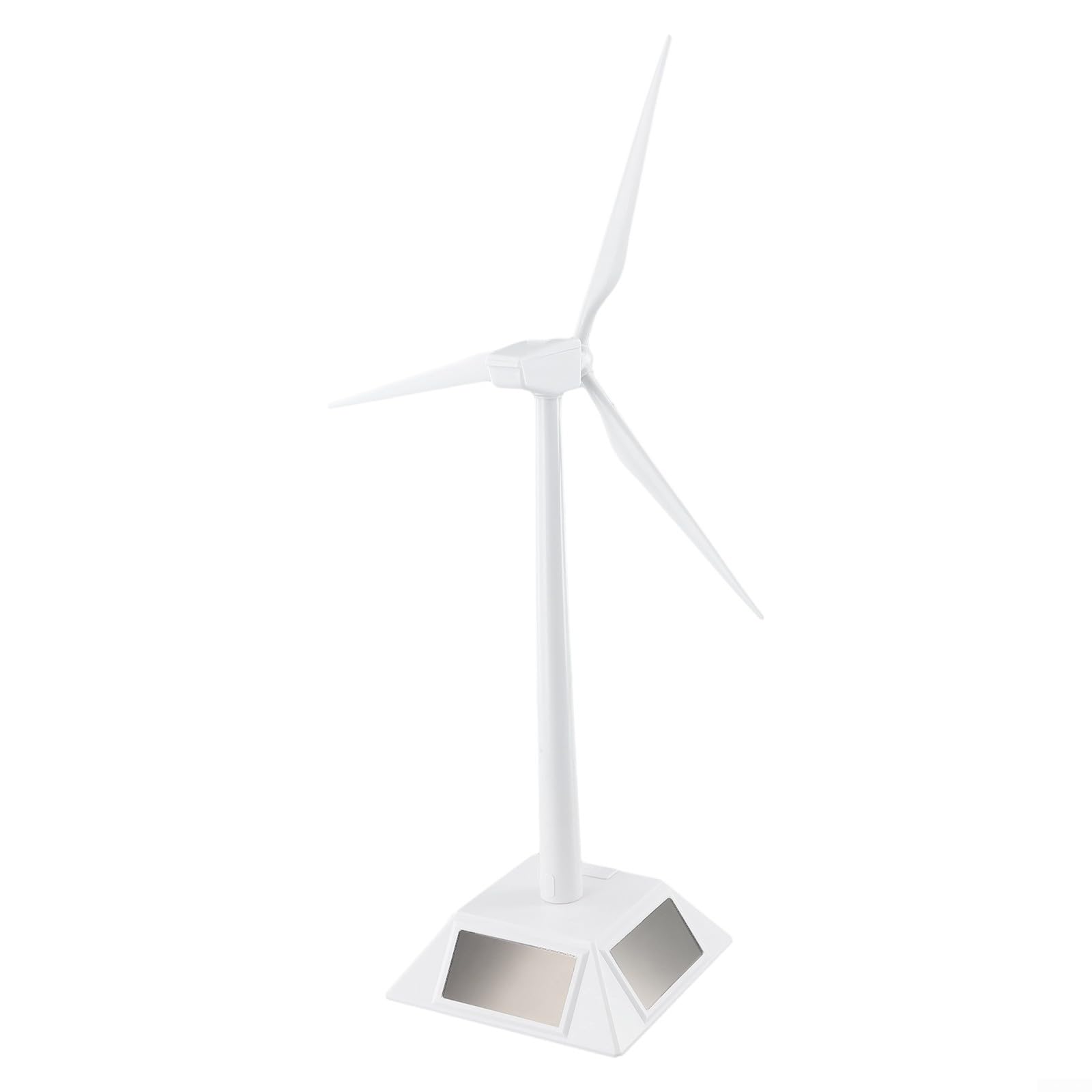 Solar Windmühlen-Modell Für Schreibtisch & Bildung – Deko-Windrad Mit Solarantrieb, Weiß