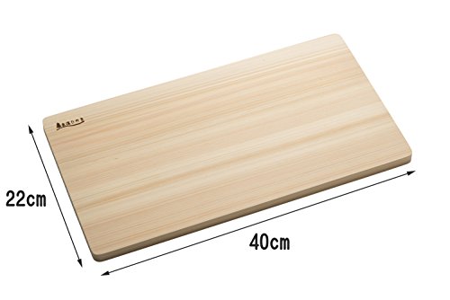 Tabla de Cortar de Madera Umezawa, Hinoki Fino y Ligero, 40 x 22 x 1.5 cm, Hecho en Japón miniatura 3