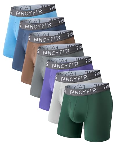 Men's Underwear Boxer Briefs Stretch Waistband for Soft Breathable Comfort in a Multipack (7 Pack)