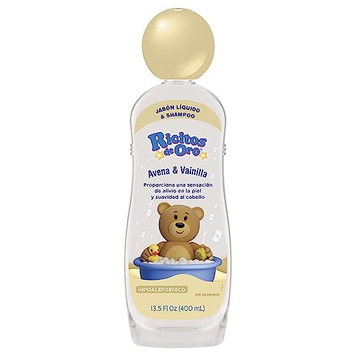 Ricitos De Oro Baby Hair & Body Wash With Oats And Vanilla, Hypoallergenic Tear-Free Body Wash And Shampoo; 13.5 Fl Oz #TOP10