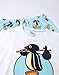 Pingu Womens White Blue Short Sleeve Long Leg Pyjama Set | Cartoon Character Sleepwear & Loungewear Print Nightwear for Relaxation Merch - Small