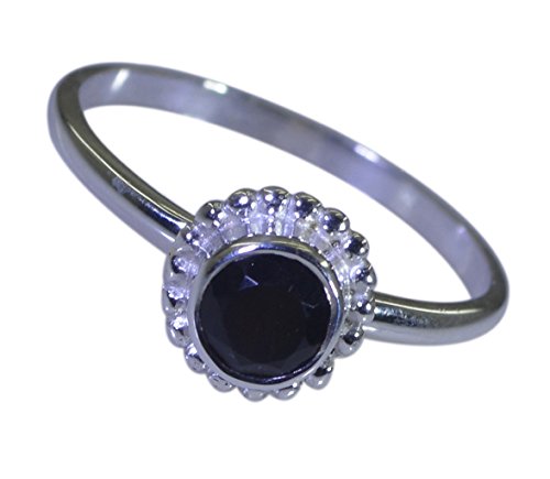 Bague mariage onyx noir et argent massif d'une élégance intemporelle pour femme