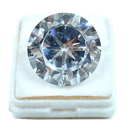 Zircon cubique blanc éclatant pour bague de fiançailles